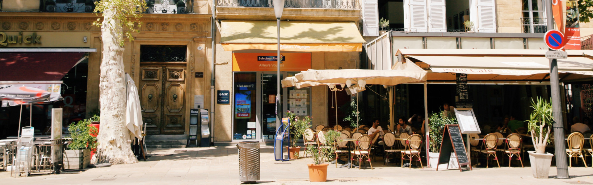Restaurants cours Mirabeau à Aix en Provence